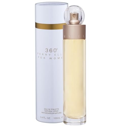 Perry Ellis 360° Eau De Toilette Spray for Women - Light & Bright Floral Fragrance, Long Lasting, 3.4 fl oz Avelisse