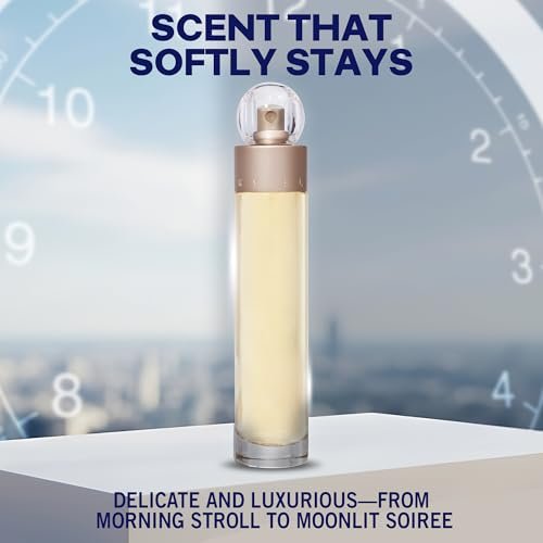 Perry Ellis 360° Eau De Toilette Spray for Women - Light & Bright Floral Fragrance, Long Lasting, 3.4 fl oz Avelisse