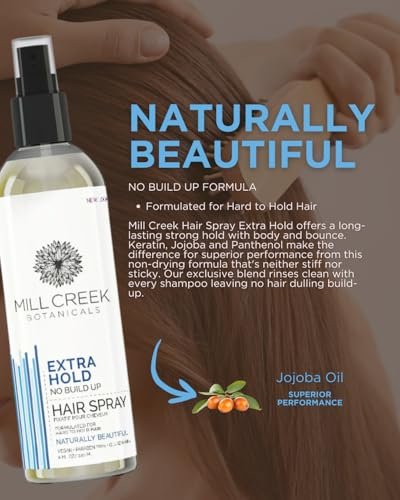 Mill Creek Natural Hair Spray - Extra Hold - 8 fl. oz. (240ml) Avelisse