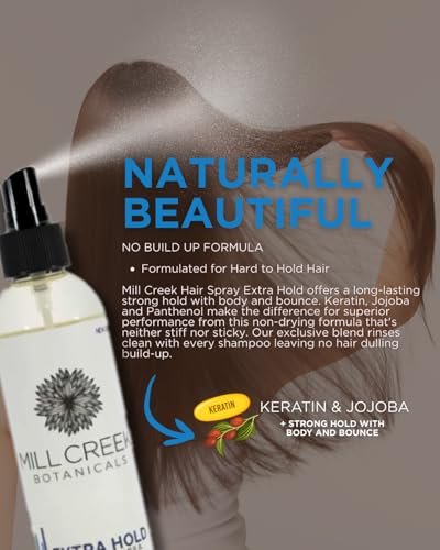 Mill Creek Natural Hair Spray - Extra Hold - 8 fl. oz. (240ml) Avelisse