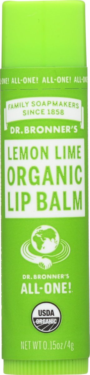 Dr. Bronner's Organic Lemon Lime Lip Balm – 0.15 oz, All-Natural Moisturizing Lip Care Avelisse