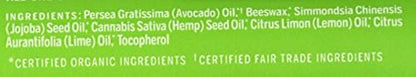 Dr. Bronner's Organic Lemon Lime Lip Balm – 0.15 oz, All-Natural Moisturizing Lip Care Avelisse