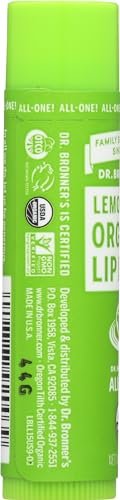Dr. Bronner's Organic Lemon Lime Lip Balm – 0.15 oz, All-Natural Moisturizing Lip Care Avelisse