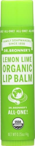 Dr. Bronner's Organic Lemon Lime Lip Balm – 0.15 oz, All-Natural Moisturizing Lip Care Avelisse