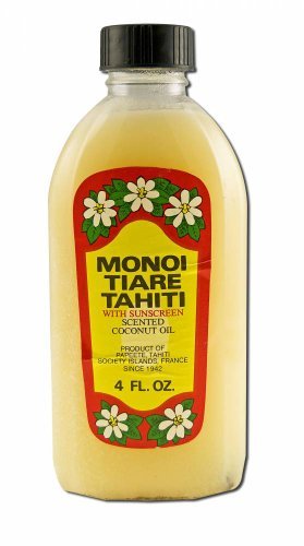 Monoi Tiare Tahiti Scented Coconut Oil with Sunscreen - 4 fl oz - görsel 2