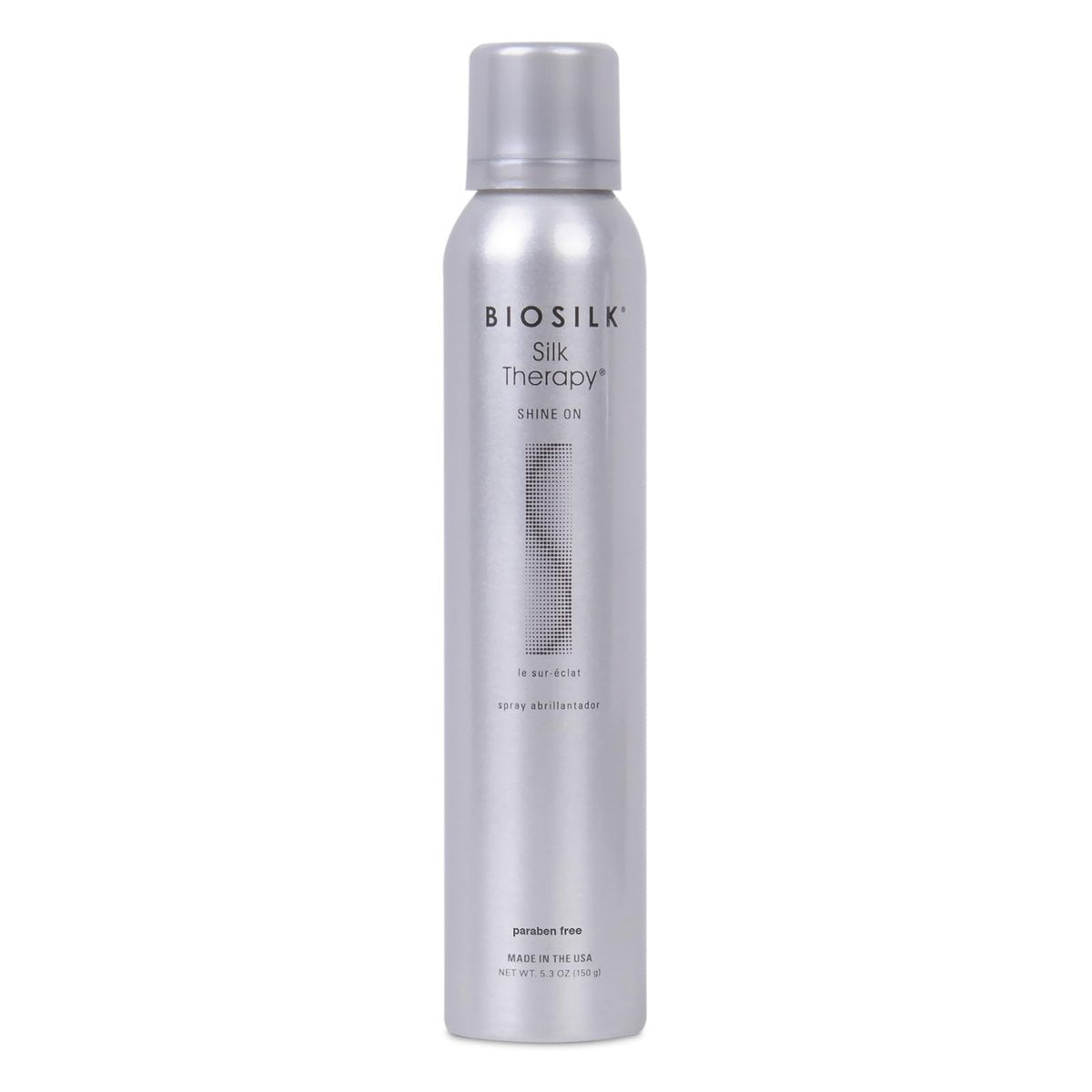 BioSilk Silk Therapy Shine On Hairspray - Frizz Control & Brilliant Shine, Sulfate-Free, Paraben-Free, Cruelty-Free, 5.3 oz - görsel 1