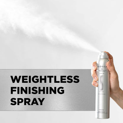 BioSilk Silk Therapy Shine On Hairspray - Frizz Control & Brilliant Shine, Sulfate-Free, Paraben-Free, Cruelty-Free, 5.3 oz