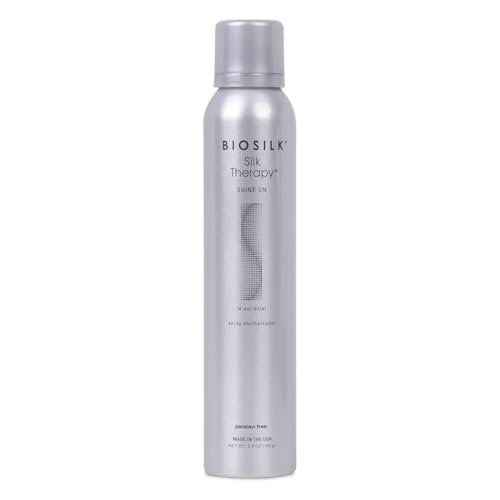 BioSilk Silk Therapy Shine On Hairspray - Frizz Control & Brilliant Shine, Sulfate-Free, Paraben-Free, Cruelty-Free, 5.3 oz - görsel 2