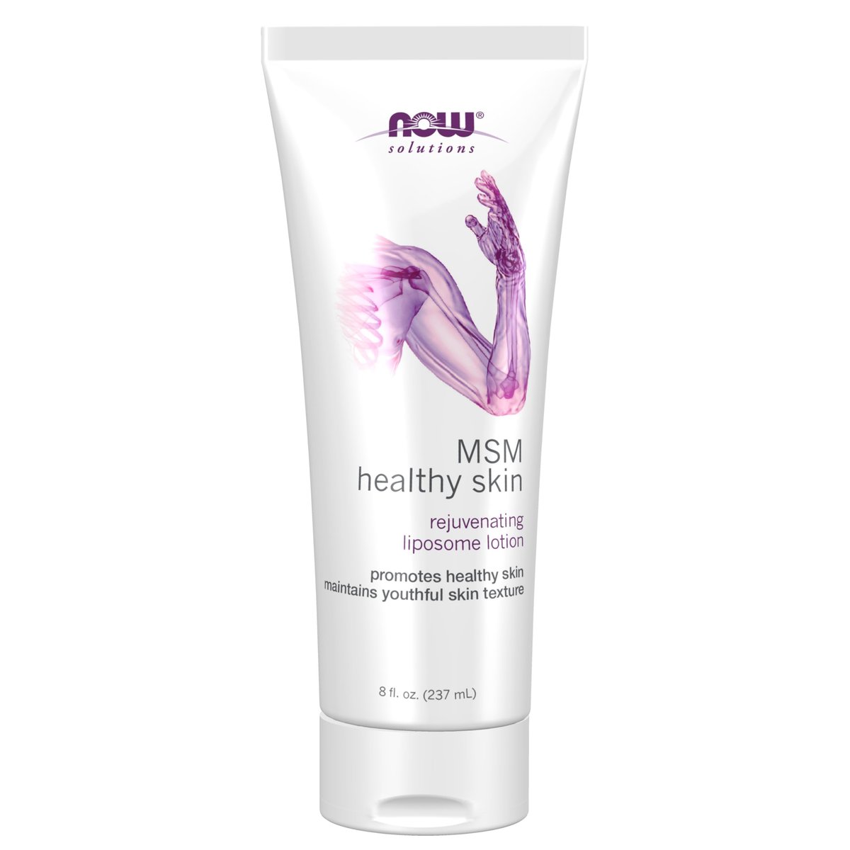 NOW Solutions MSM Healthy Skin Liposome Lotion - Rejuvenating Cream with Almond Oil and Aloe, 8 oz Avelisse