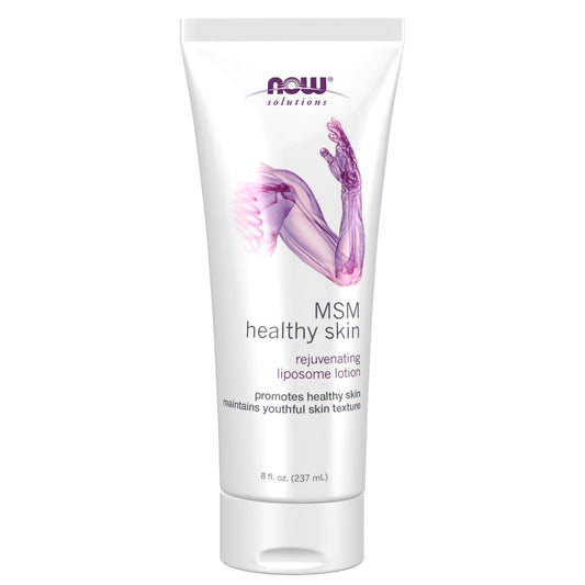 NOW Solutions MSM Healthy Skin Liposome Lotion - Rejuvenating Cream with Almond Oil and Aloe, 8 oz Avelisse