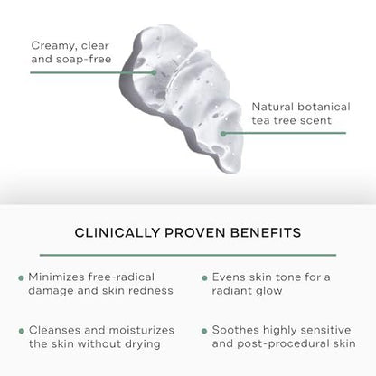 Replenix Green Tea Gentle Soothing Facial Cleanser - Medical-Grade Sensitive Skin Face Wash (6.7 fl. oz, New & Improved Packaging) Avelisse
