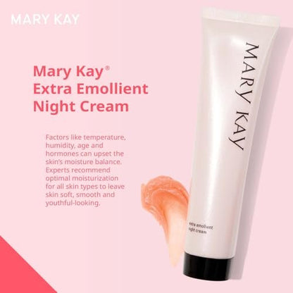 Mary Kay Extra Emollient Night Cream – 2.1 oz Rich Hydrating Face Moisturizer Avelisse