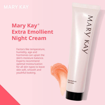 Mary Kay Extra Emollient Night Cream – 2.1 oz Rich Hydrating Face Moisturizer Avelisse
