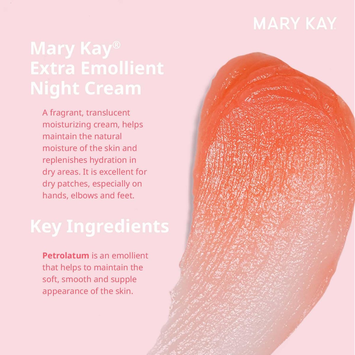 Mary Kay Extra Emollient Night Cream – 2.1 oz Rich Hydrating Face Moisturizer Avelisse