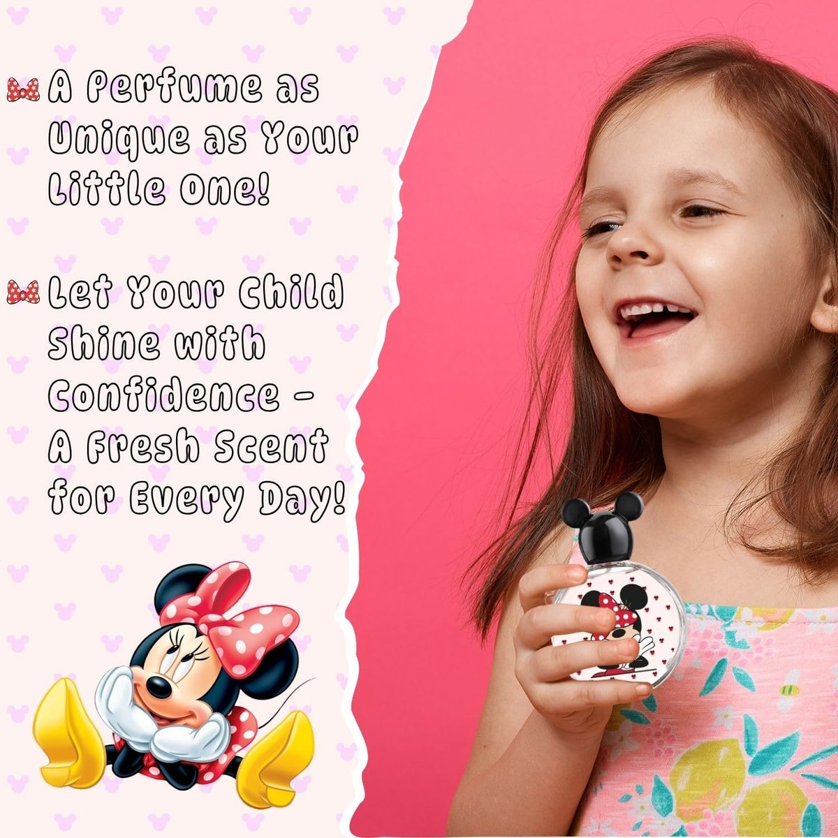 Minnie Mouse Eau de Toilette for Kids - 3.4 oz (100 ml) - Disney Fragrance Spray by Air Val International - görsel 8