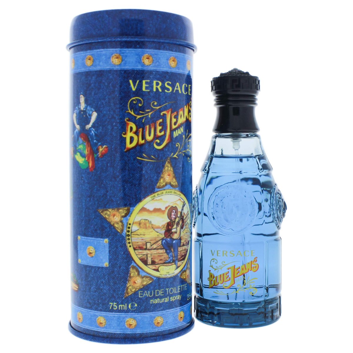 Versace Blue Jeans Men's Eau de Toilette Spray, 2.5 oz Avelisse