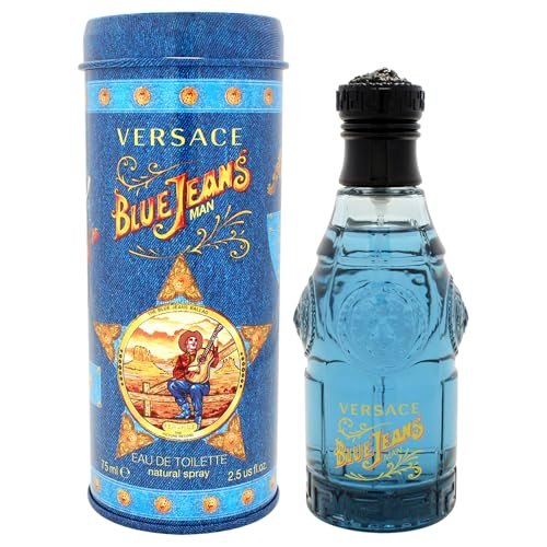 Versace Blue Jeans Men's Eau de Toilette Spray, 2.5 oz Avelisse