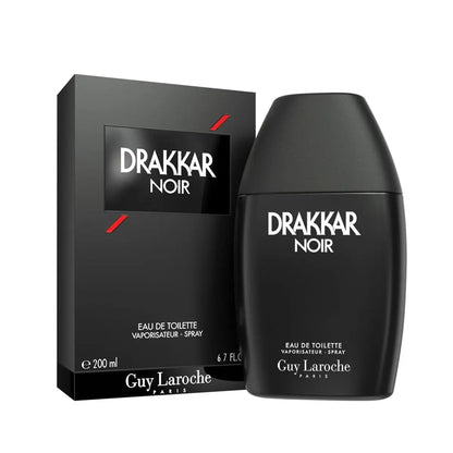 Guy Laroche Drakkar Noir Eau de Toilette – Iconic Fougere Fragrance for Men, 6.76 Fl Oz Avelisse