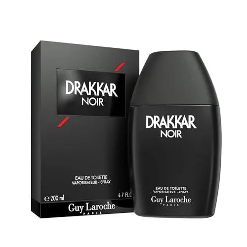 Guy Laroche Drakkar Noir Eau de Toilette – Iconic Fougere Fragrance for Men, 6.76 Fl Oz Avelisse