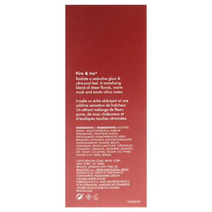 Revlon Fire & Ice Eau de Toilette Spray for Women, 1.7 Fl Oz – Floral & Citrus Scent