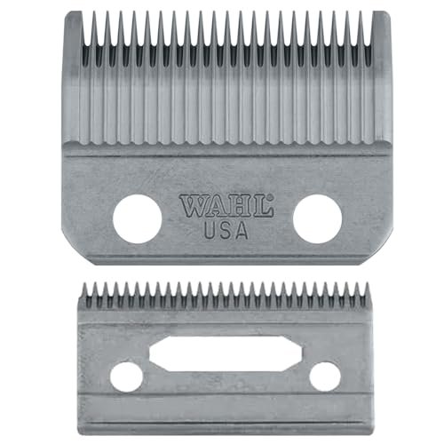 Wahl Professional 2-Hole Standard Clipper Blade Replacement – 1mm-3mm (Grey, 3-Piece Set) for Super Taper, Icon, Pro Basic, Sterling 9 Avelisse