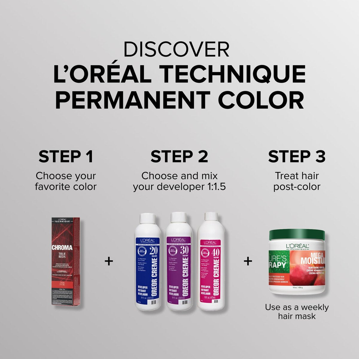 L'Oréal Technique Nature's Therapy Mega Moisture Creme - Deep Conditioning & Detangling Hair Mask, 16 oz Avelisse