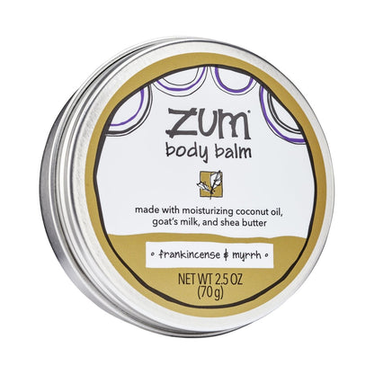 Zum Indigo Wild Body Balm - Frankincense & Myrrh - Natural Moisturizer with Goat's Milk & Shea Butter for Women & Men - 2.5 oz