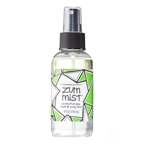 Zum Mist Rosemary-Mint Room & Body Spray - Natural Aromatherapy Essential Oil Spray, 4 fl oz Avelisse
