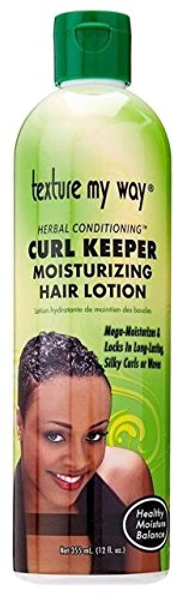 Africa's Best Orig Texture My Way Curl Keeper Lotion, 12 oz – Moisturizing Leave-In for Defined Curls & Coils