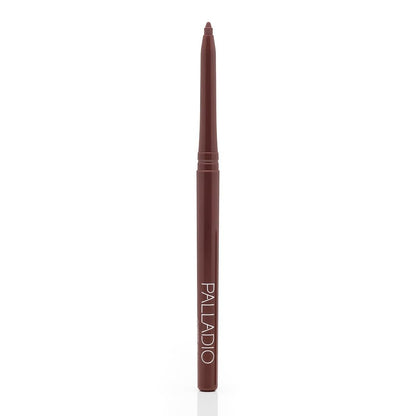 Palladio Retractable Waterproof Lip Liner - Coffee - High Pigmented, Creamy, Smudge Proof, Long Lasting