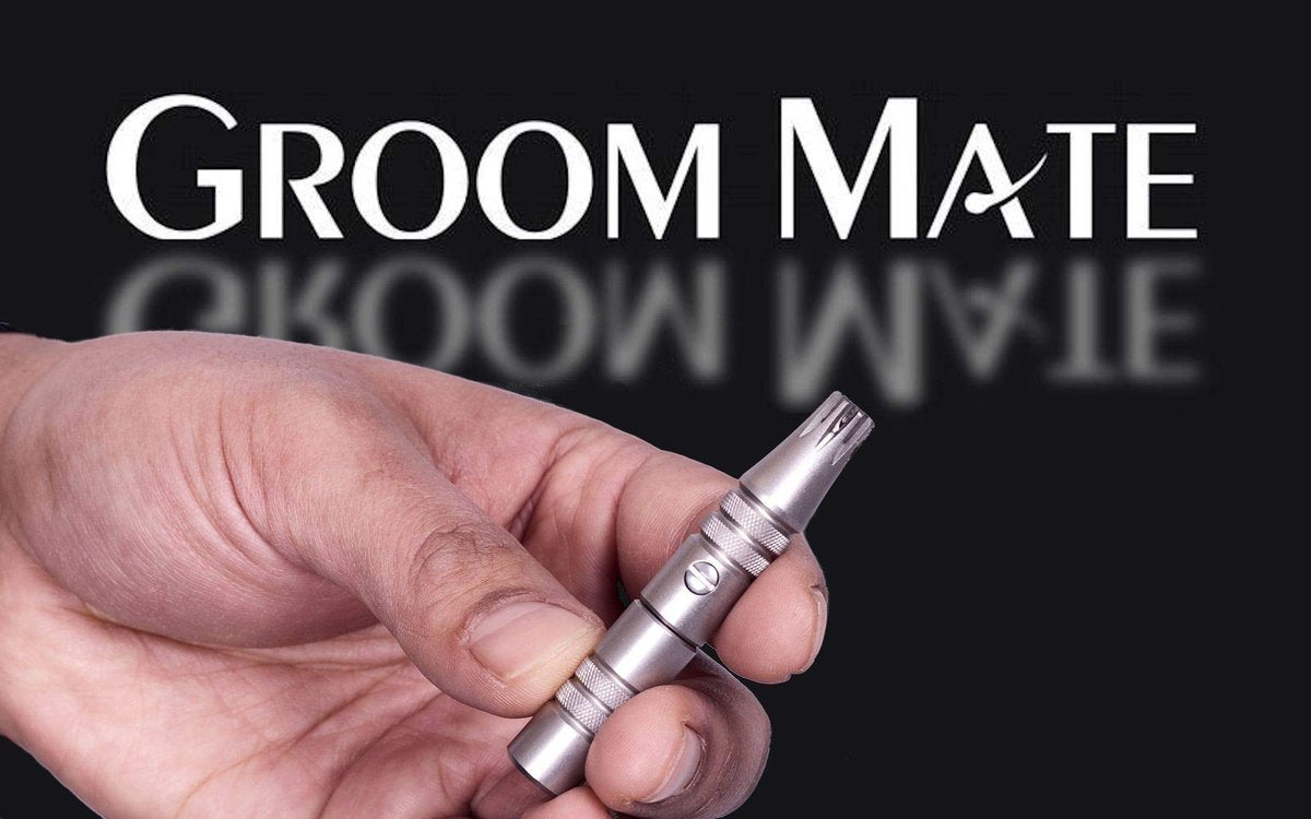Groom Mate Platinum XL Nose & Ear Hair Trimmer - Precision Metal Trimmer for Men Avelisse