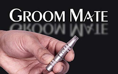 Groom Mate Platinum XL Nose & Ear Hair Trimmer - Precision Metal Trimmer for Men Avelisse