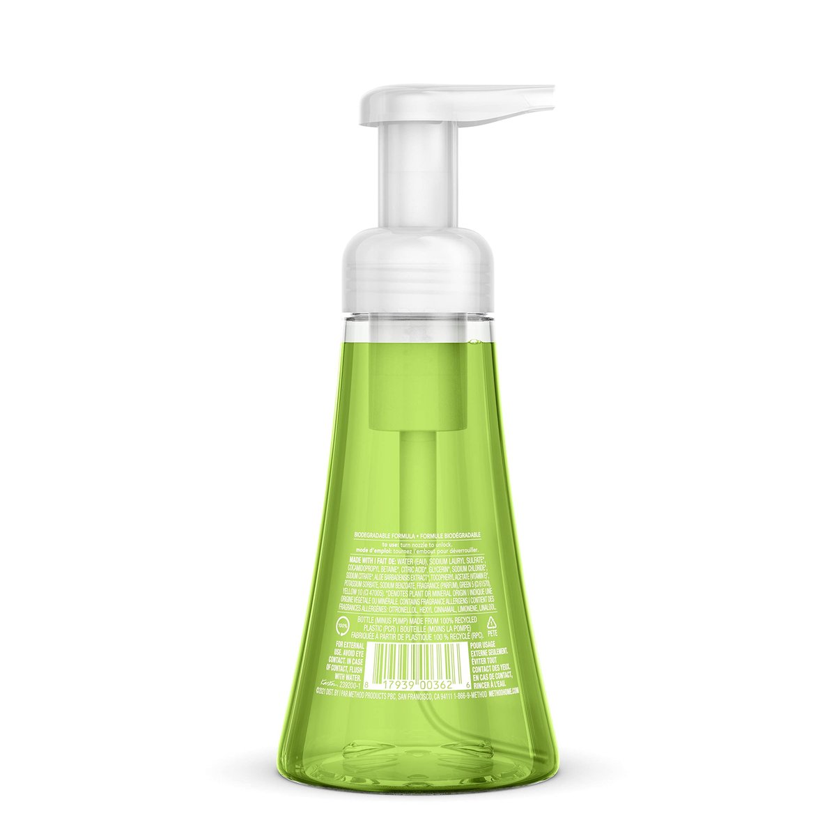 Method Foaming Hand Soap, Green Tea + Aloe, 10 Fl Oz (Pack of 6) - görsel 3