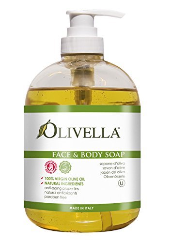 Olivella Face and Body Soap Made from Italian Virgin Olive Oil, 16.9 Fl. Oz. - görsel 1