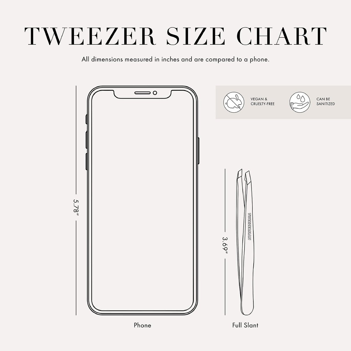 Tweezerman Stainless Steel Slant Tweezer – Precision Eyebrow Tweezers for Women and Men Avelisse