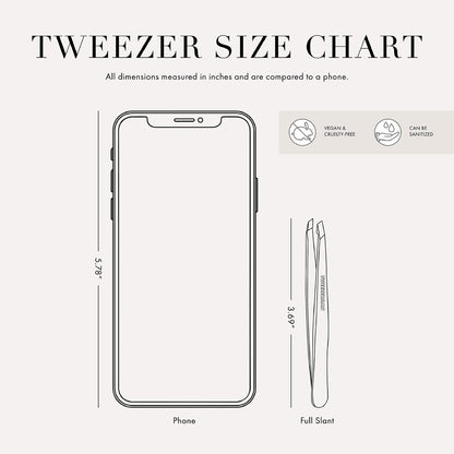 Tweezerman Stainless Steel Slant Tweezer – Precision Eyebrow Tweezers for Women and Men Avelisse