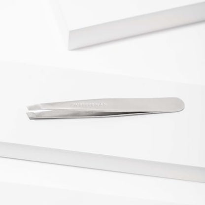 Tweezerman Stainless Steel Slant Tweezer – Precision Eyebrow Tweezers for Women and Men Avelisse