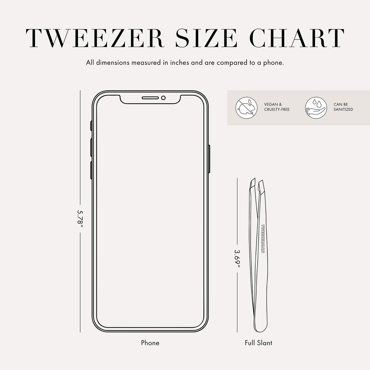 Tweezerman Black Stainless Steel Slant Tweezer - Precision Eyebrow Tweezers for Women and Men - görsel 3