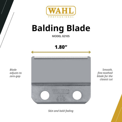 Wahl Professional Balding Blade 6X0 Ultra Close Replacement for 5 Star Balding Clipper Avelisse