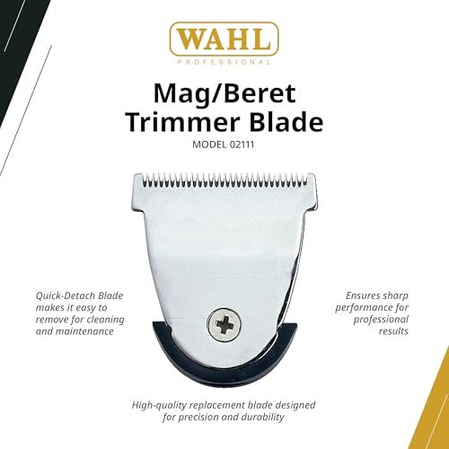 Wahl Professional MAG/Sterling 4 Trimmer Blade – Quick-Detach, High-Precision Replacement for Sterling Mag 8779 & Beret 8841 Avelisse