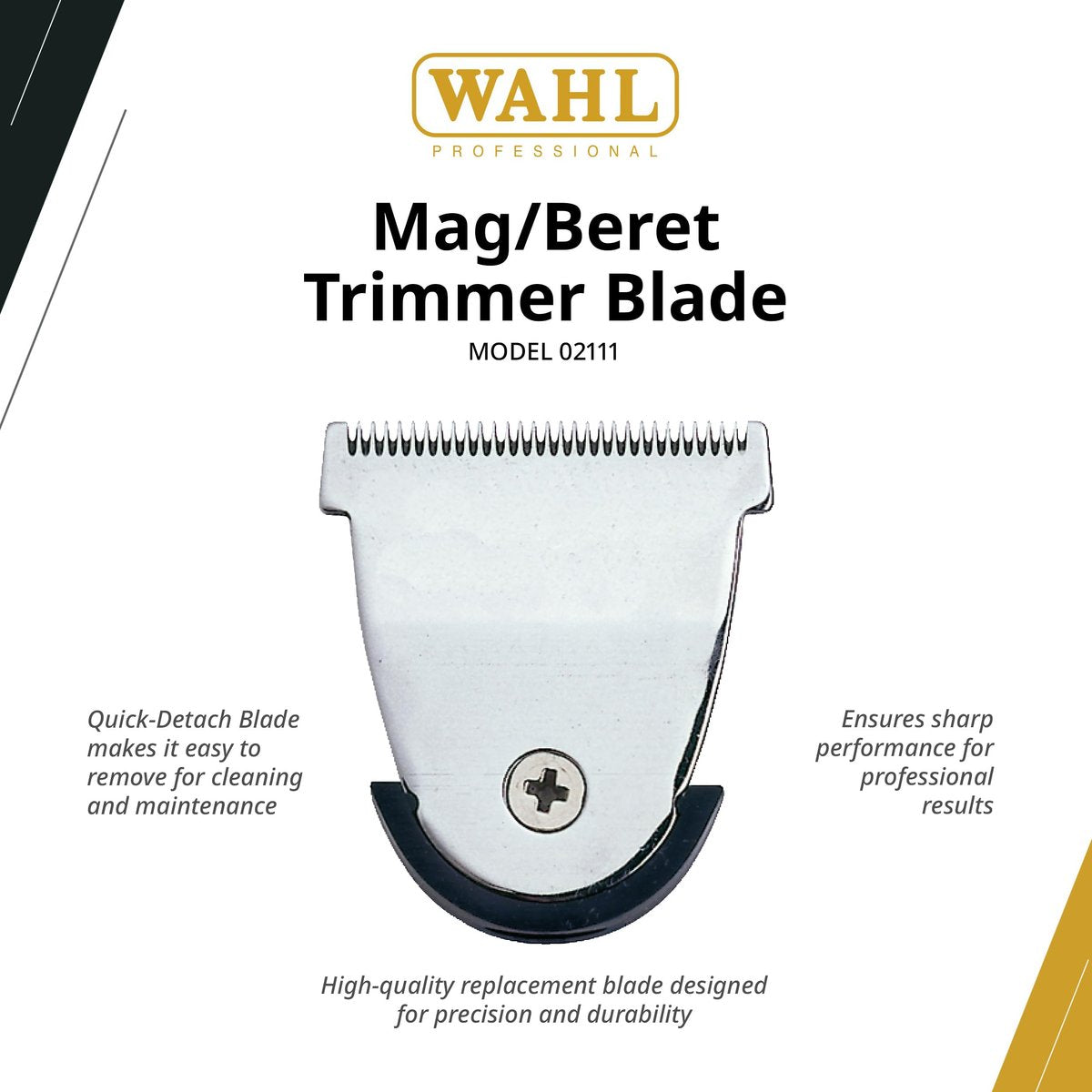 Wahl Professional MAG/Sterling 4 Trimmer Blade – Quick-Detach, High-Precision Replacement for Sterling Mag 8779 & Beret 8841 Avelisse