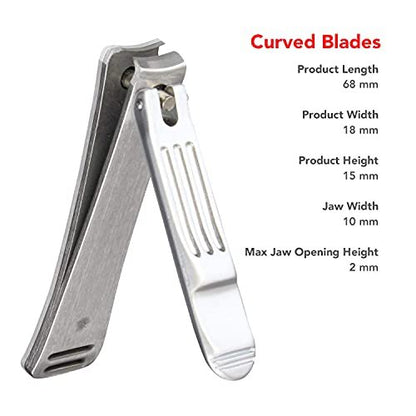 Seki Edge Nail Clippers (SS-106) - Professional Stainless Steel Fingernail Clippers for Men & Women - Made in Japan Avelisse