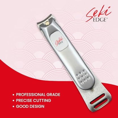 Seki Edge Nail Clippers (SS-106) - Professional Stainless Steel Fingernail Clippers for Men & Women - Made in Japan Avelisse