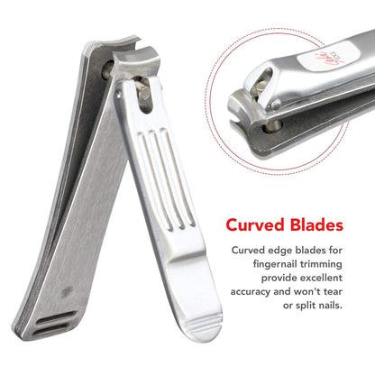 Seki Edge Nail Clippers (SS-106) - Professional Stainless Steel Fingernail Clippers for Men & Women - Made in Japan Avelisse