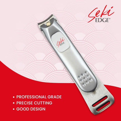 Seki Edge Nail Clippers (SS-106) - Professional Stainless Steel Fingernail Clippers for Men & Women - Made in Japan Avelisse