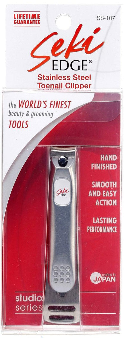 Seki Edge Stainless Steel Toenail Clippers (SS-107) – Sharp Cutting Edges for Thick Nails, Professional & Home Use, Made in Japan