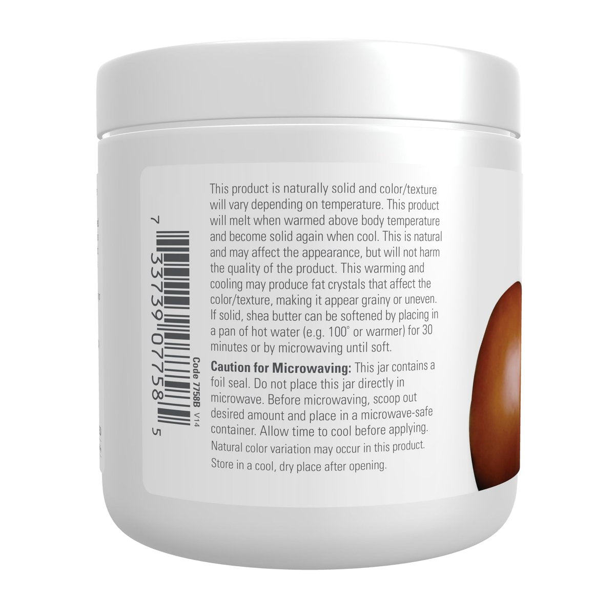 NOW Foods Solutions Shea Butter - 7 oz, Pure Skin Emollient for Dry, Rough Skin - görsel 5