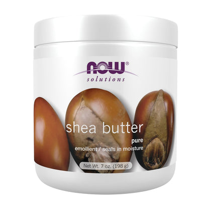 NOW Foods Solutions Shea Butter - 7 oz, Pure Skin Emollient for Dry, Rough Skin