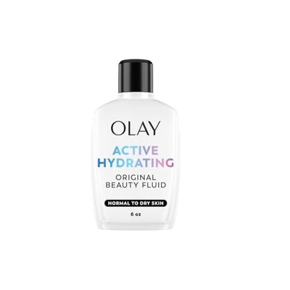 OLAY Active Hydrating Beauty Fluid Original 6 oz - Lightweight Facial Moisturizer for All Skin Types