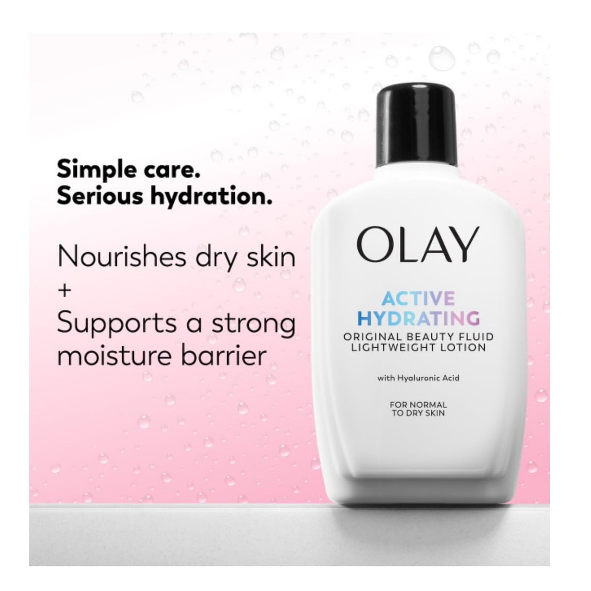 OLAY Active Hydrating Beauty Fluid Original 6 oz - Lightweight Facial Moisturizer for All Skin Types - görsel 5
